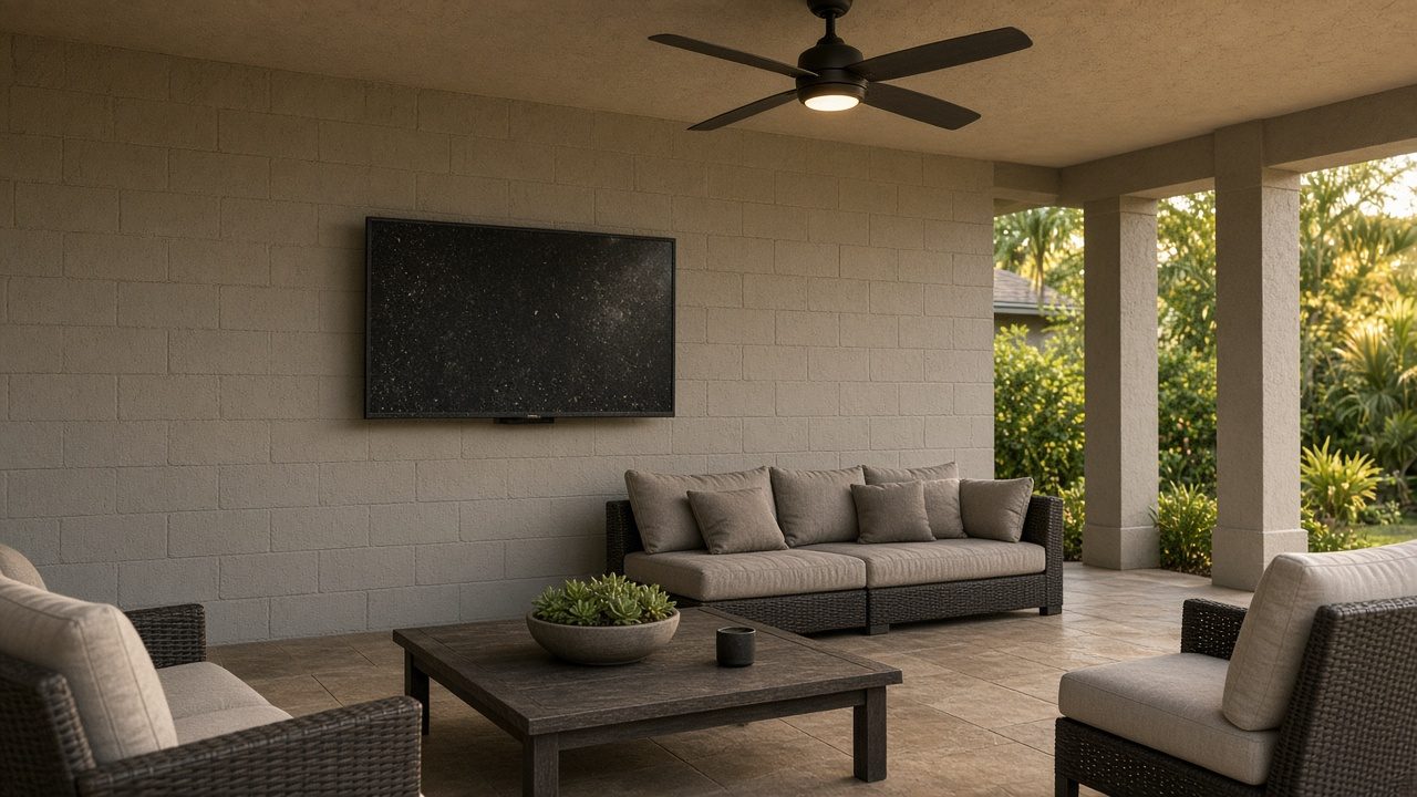 Design rendering: ba 04 before lanai plain tv concept