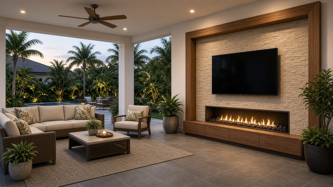 Design rendering: bradenton 03 lanai tv wall concept