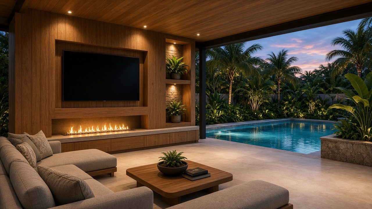 Design rendering: fort myers 03 lanai tv wall concept