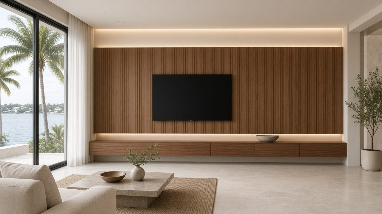 Design rendering: Naples media wall concept