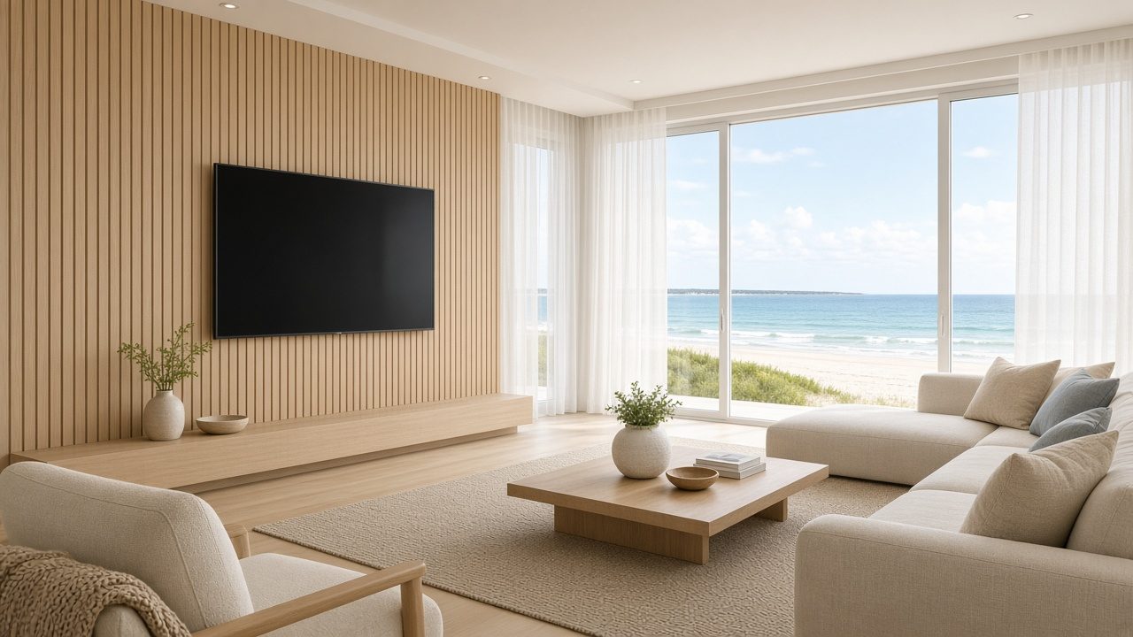 Design rendering: Siesta Key media wall concept